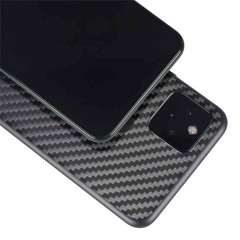 Black Carbon Fiber Specialty Texture Material Google Pixel 4a 5G Skin